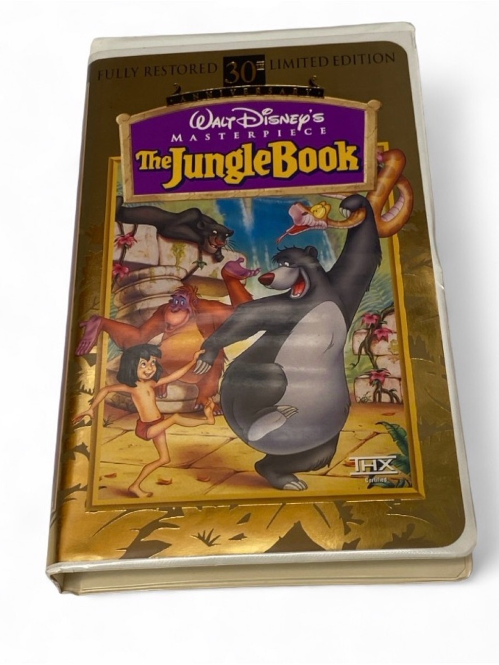 Disney Jungle Book 30th Anniversary VHS 1997 Limited Edition THX Restored